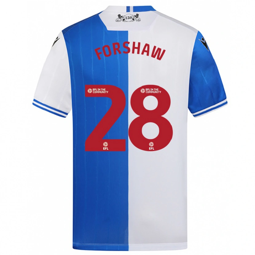Danxen Kinder Adam Forshaw #28 Blau Weiß Heimtrikot Trikot 2025/26 T-Shirt Österreich