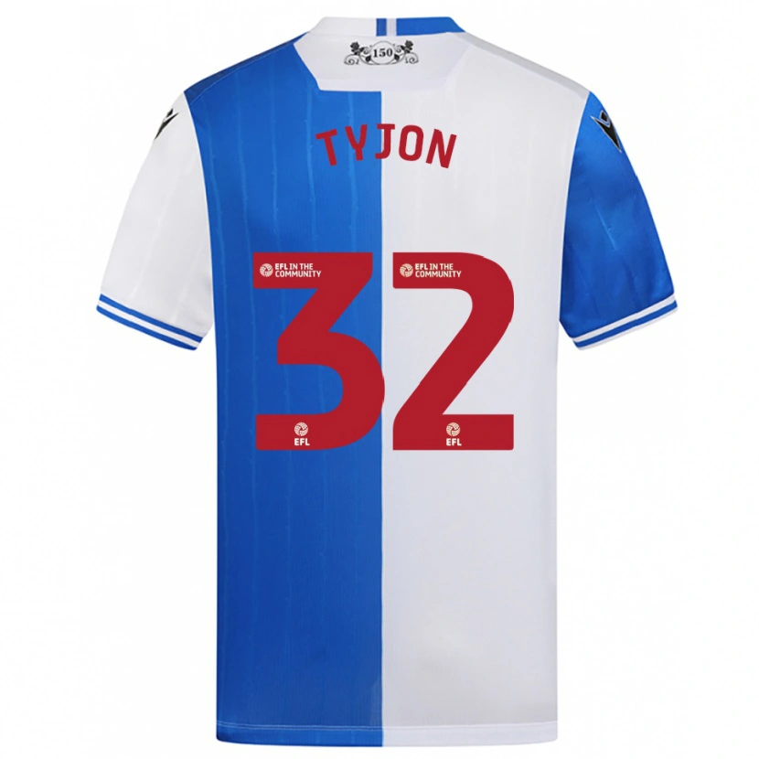 Danxen Kinder Igor Tyjon #32 Blau Weiß Heimtrikot Trikot 2025/26 T-Shirt Österreich