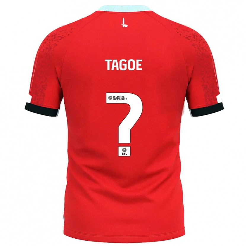 Danxen Kinder Bradley Tagoe #0 Rot Weiß Heimtrikot Trikot 2025/26 T-Shirt Österreich