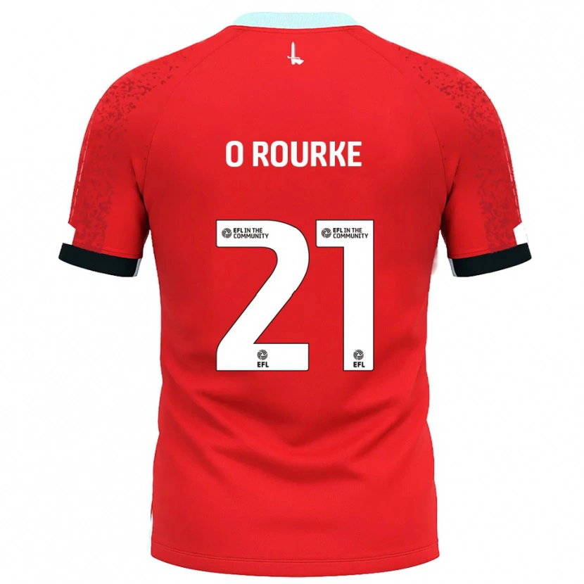 Danxen Kinder Sophie O'rourke #21 Rot Weiß Heimtrikot Trikot 2025/26 T-Shirt Österreich