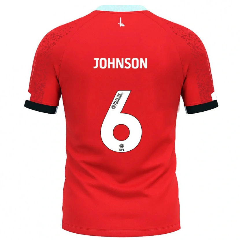 Danxen Kinder Melissa Johnson #6 Rot Weiß Heimtrikot Trikot 2025/26 T-Shirt Österreich