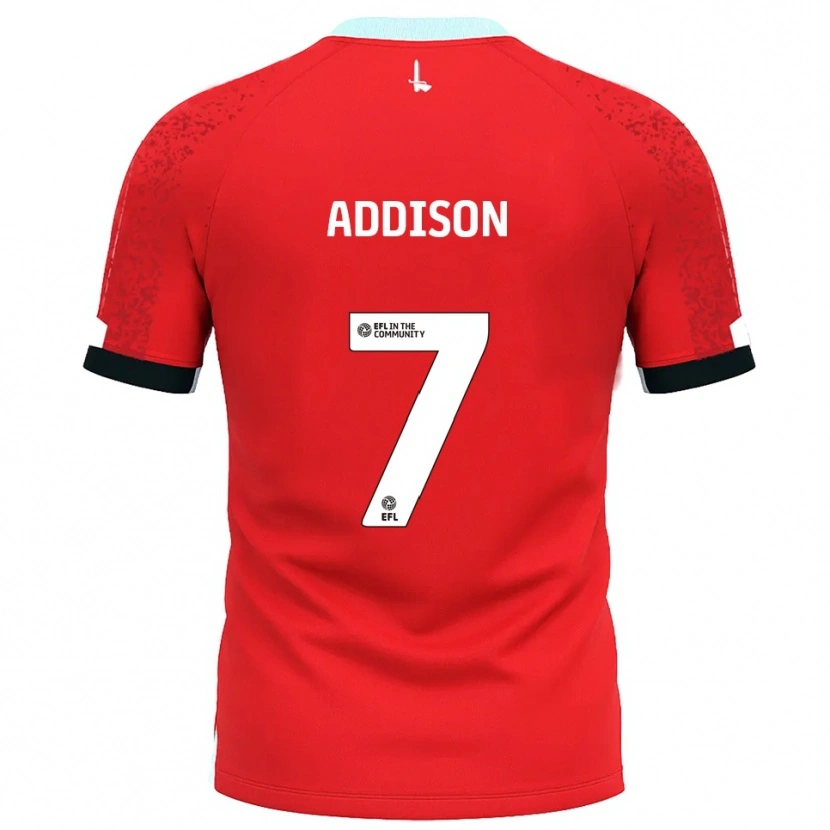 Danxen Kinder Angela Addison #7 Rot Weiß Heimtrikot Trikot 2025/26 T-Shirt Österreich