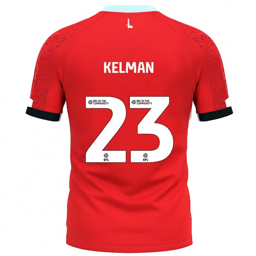 Danxen Kinder Charlie Kelman #23 Rot Weiß Heimtrikot Trikot 2025/26 T-Shirt Österreich