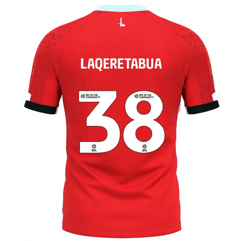 Danxen Kinder Josh Laqeretabua #38 Rot Weiß Heimtrikot Trikot 2025/26 T-Shirt Österreich
