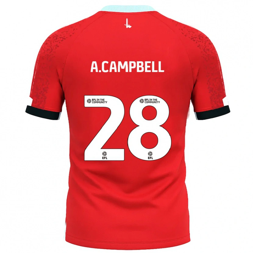 Danxen Kinder Allan Campbell #28 Rot Weiß Heimtrikot Trikot 2025/26 T-Shirt Österreich