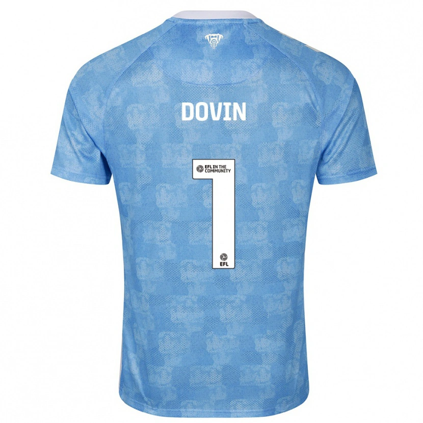 Danxen Kinder Oliver Dovin #1 Himmelblau Weiß Heimtrikot Trikot 2025/26 T-Shirt Österreich