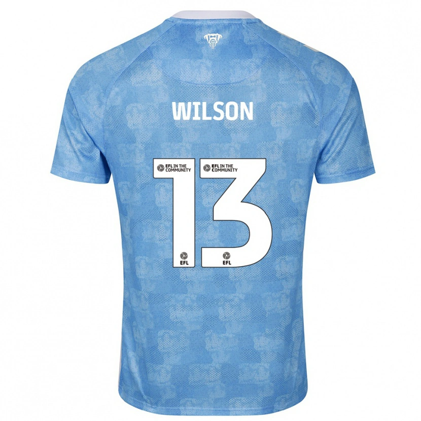 Danxen Kinder Ben Wilson #13 Himmelblau Weiß Heimtrikot Trikot 2025/26 T-Shirt Österreich