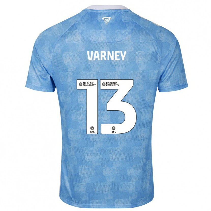 Danxen Kinder Oscar Varney #13 Himmelblau Weiß Heimtrikot Trikot 2025/26 T-Shirt Österreich
