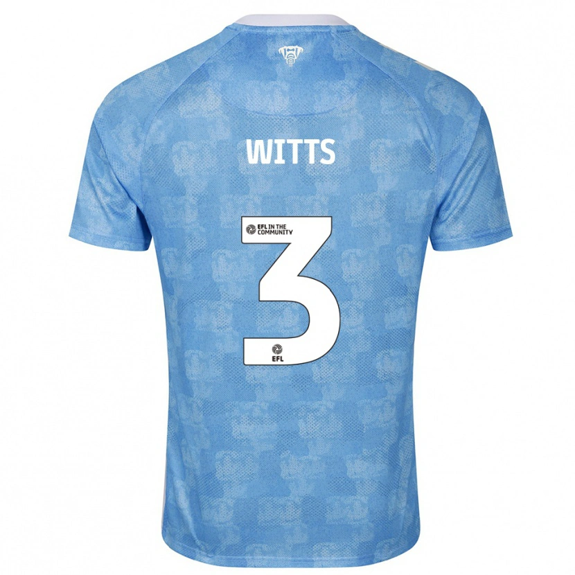 Danxen Kinder Callum Witts #3 Himmelblau Weiß Heimtrikot Trikot 2025/26 T-Shirt Österreich