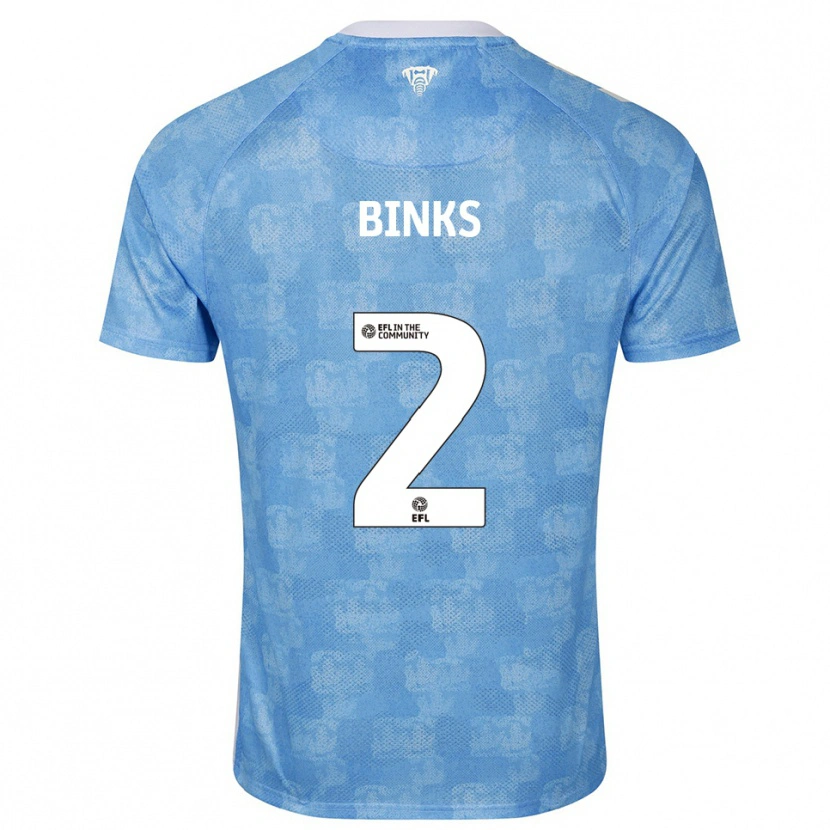 Danxen Kinder Luis Binks #2 Himmelblau Weiß Heimtrikot Trikot 2025/26 T-Shirt Österreich