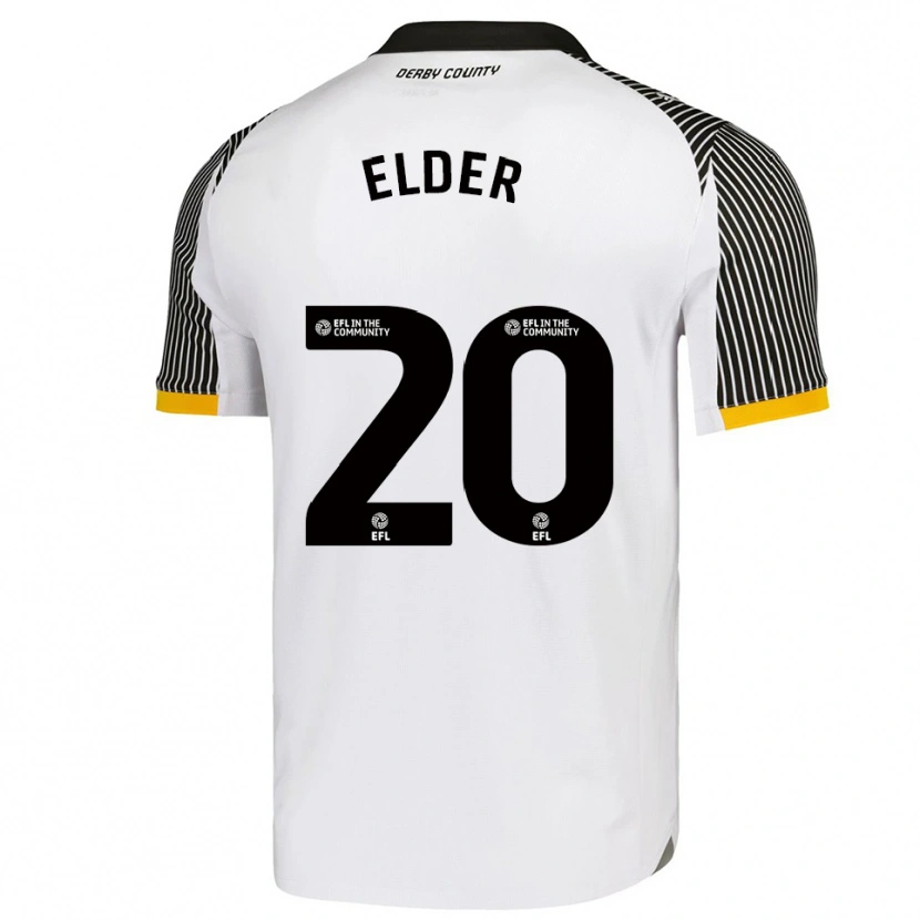 Danxen Kinder Callum Elder #20 Weiß Schwarz Heimtrikot Trikot 2025/26 T-Shirt Österreich