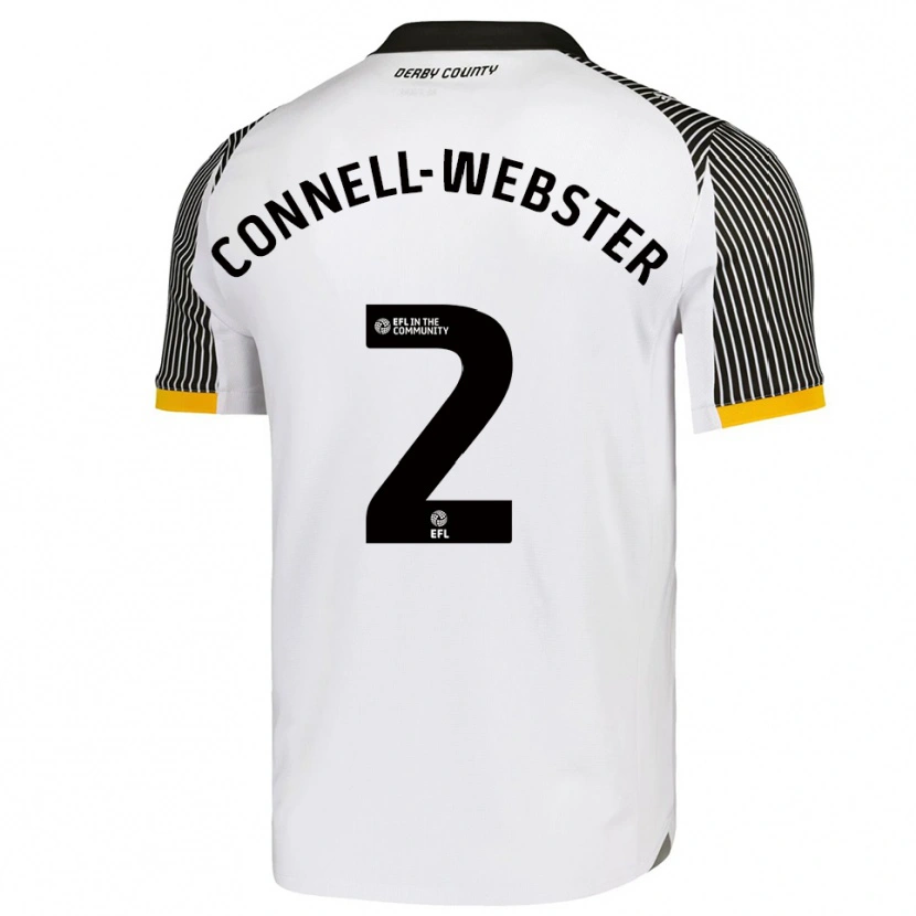 Danxen Kinder Braidy Connell-Webster #2 Weiß Schwarz Heimtrikot Trikot 2025/26 T-Shirt Österreich
