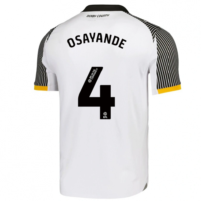 Danxen Kinder Adisa Osayande #4 Weiß Schwarz Heimtrikot Trikot 2025/26 T-Shirt Österreich