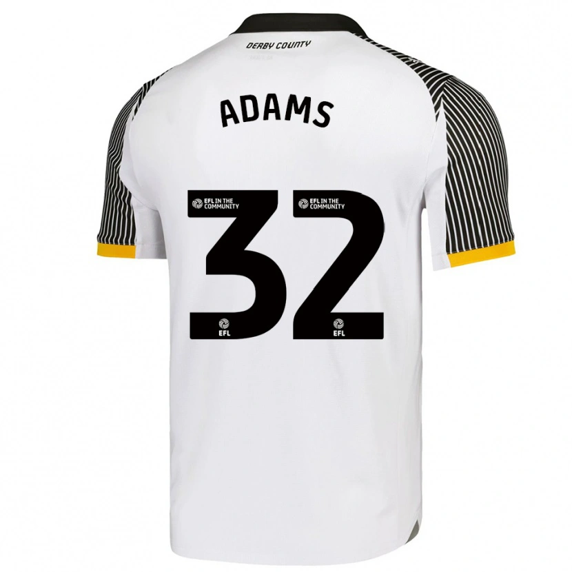 Danxen Kinder Ebou Adams #32 Weiß Schwarz Heimtrikot Trikot 2025/26 T-Shirt Österreich