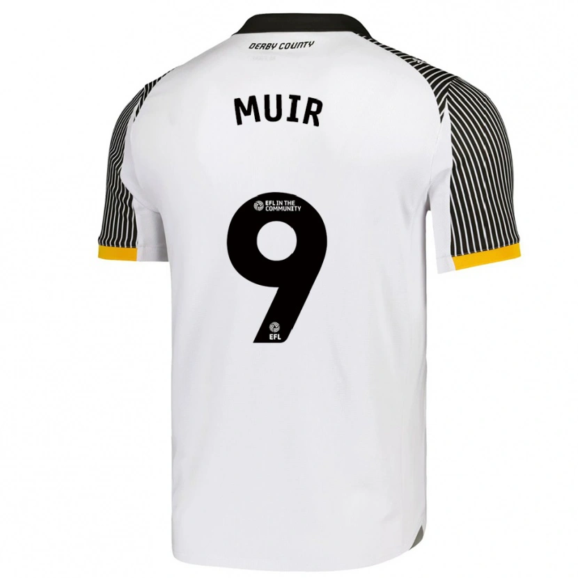 Danxen Kinder Chene Muir #9 Weiß Schwarz Heimtrikot Trikot 2025/26 T-Shirt Österreich