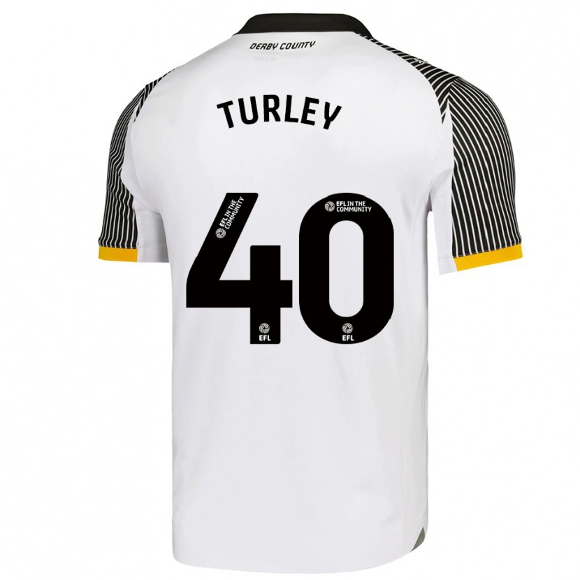Danxen Kinder Freddie Turley #40 Weiß Schwarz Heimtrikot Trikot 2025/26 T-Shirt Österreich