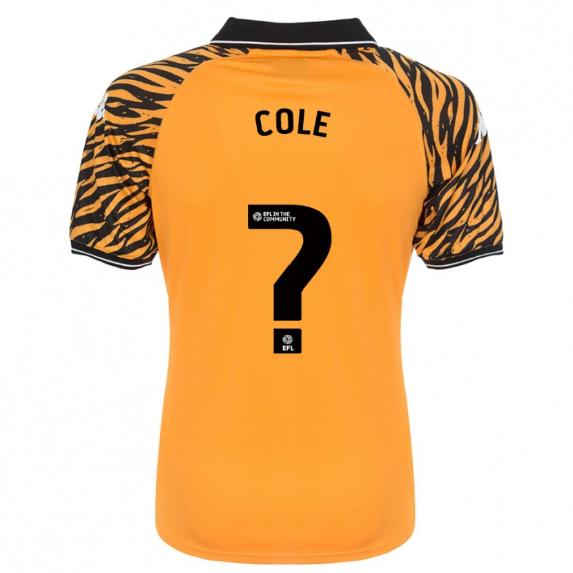Danxen Kinder Cayden Cole #0 Orange Schwarz Heimtrikot Trikot 2025/26 T-Shirt Österreich