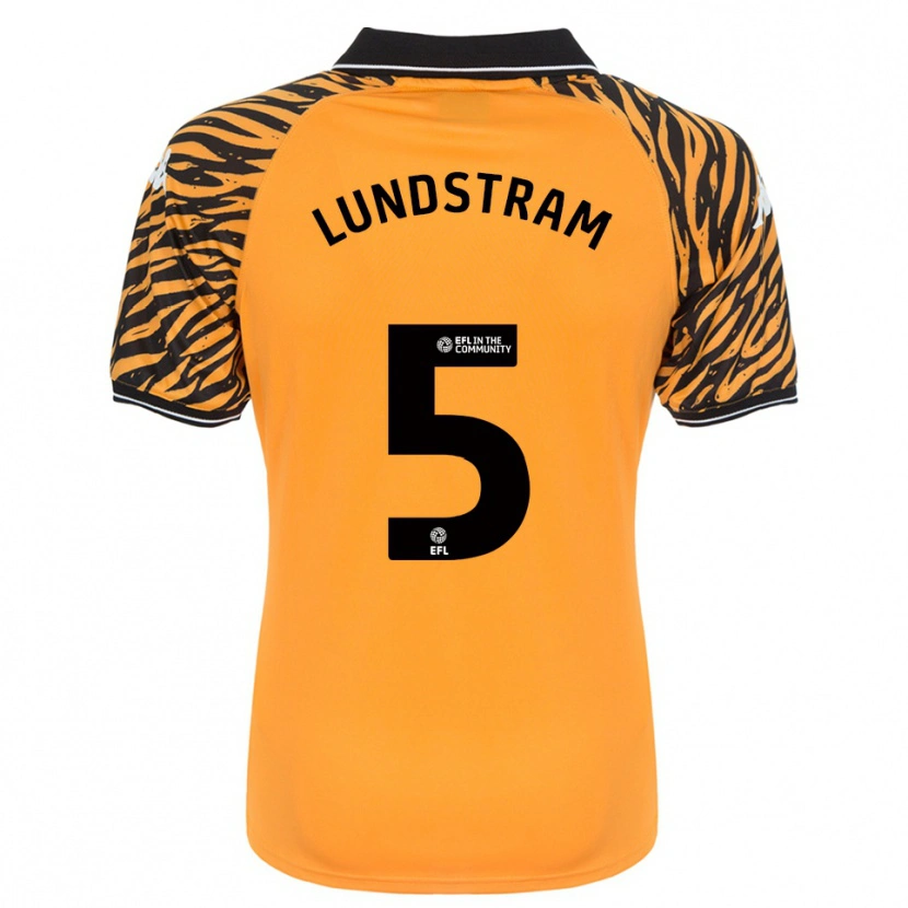 Danxen Kinder John Lundstram #5 Orange Schwarz Heimtrikot Trikot 2025/26 T-Shirt Österreich