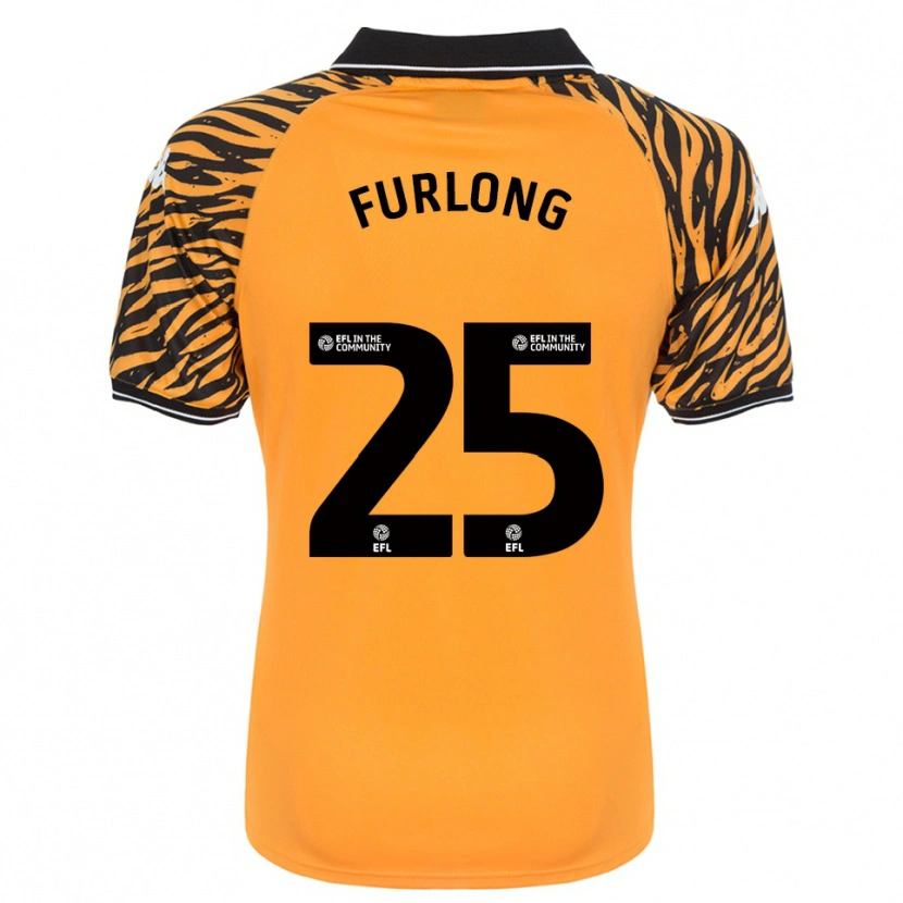 Danxen Kinder James Furlong #25 Orange Schwarz Heimtrikot Trikot 2025/26 T-Shirt Österreich