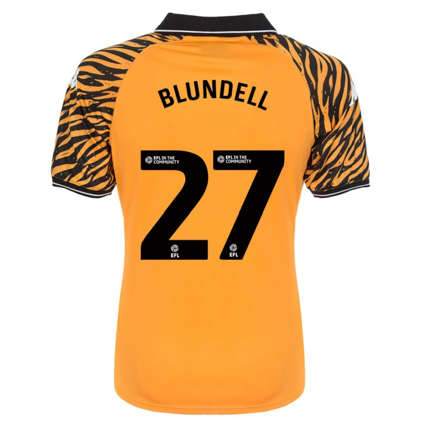 Danxen Kinder Maddie Blundell #27 Orange Schwarz Heimtrikot Trikot 2025/26 T-Shirt Österreich