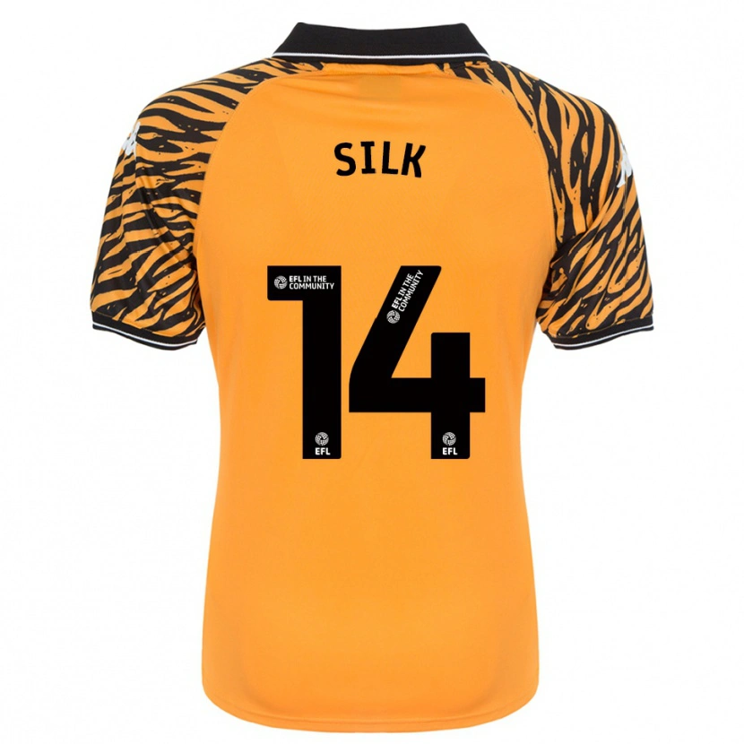 Danxen Kinder Reuben Silk #14 Orange Schwarz Heimtrikot Trikot 2025/26 T-Shirt Österreich