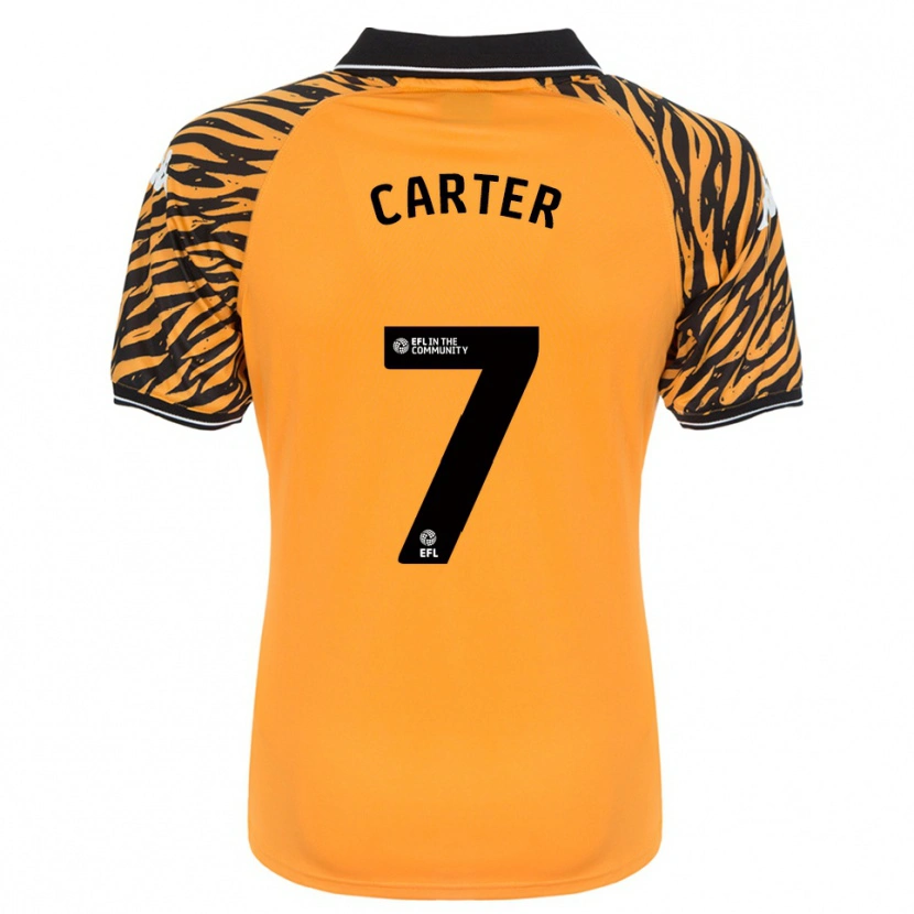Danxen Kinder Ramell Carter #7 Orange Schwarz Heimtrikot Trikot 2025/26 T-Shirt Österreich