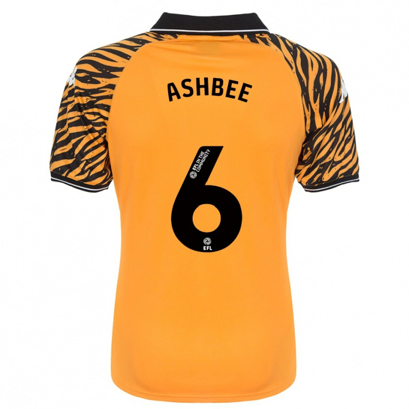 Danxen Kinder Stanley Ashbee #6 Orange Schwarz Heimtrikot Trikot 2025/26 T-Shirt Österreich