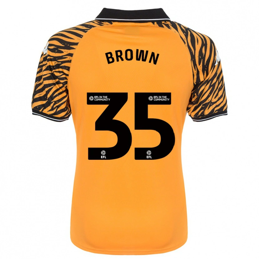 Danxen Kinder Pharrell Brown #35 Orange Schwarz Heimtrikot Trikot 2025/26 T-Shirt Österreich
