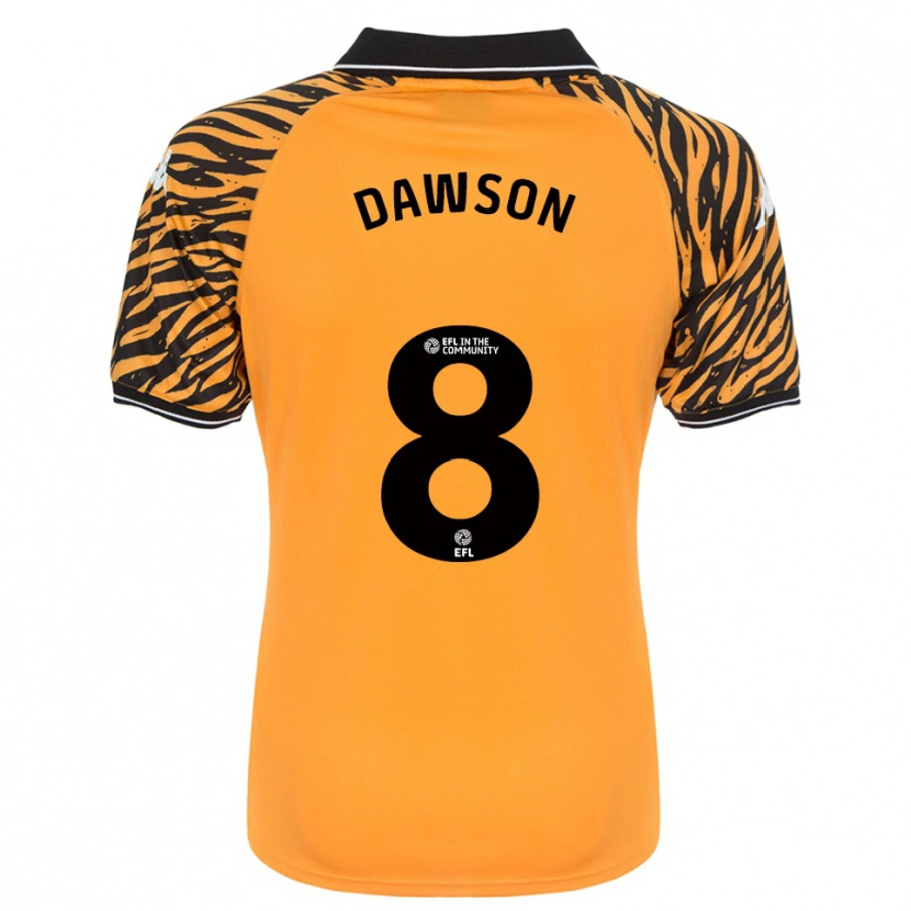 Danxen Kinder Lucas Dawson #8 Orange Schwarz Heimtrikot Trikot 2025/26 T-Shirt Österreich