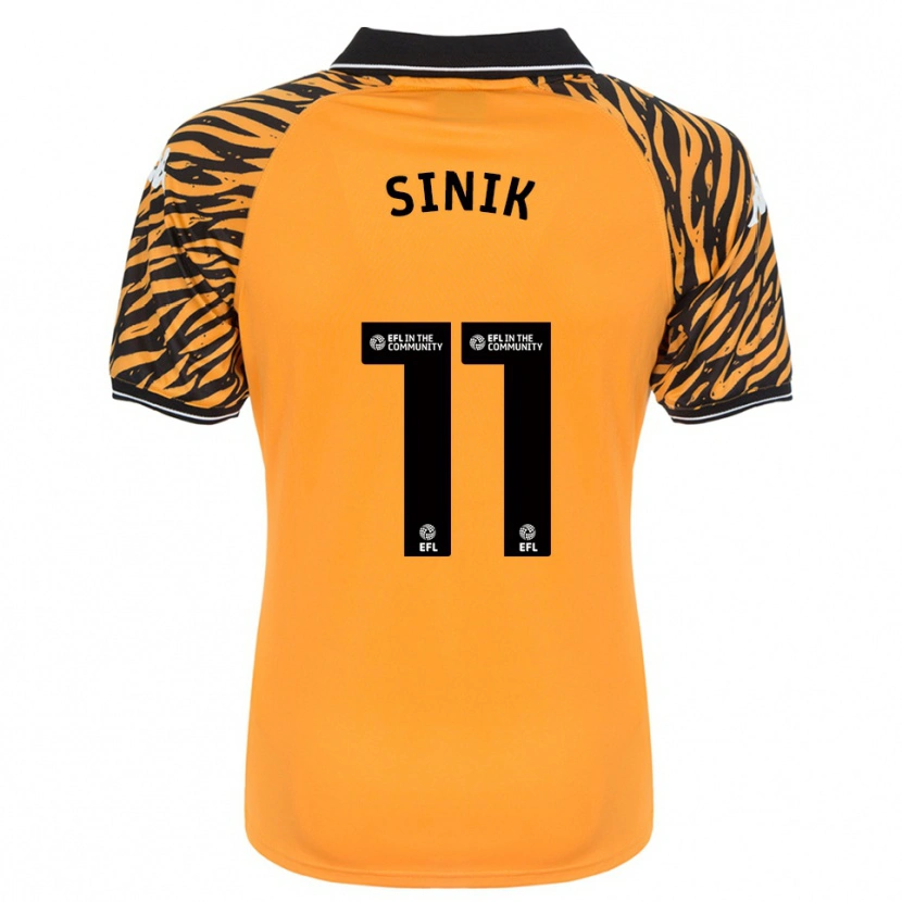 Danxen Kinder Doğukan Sinik #11 Orange Schwarz Heimtrikot Trikot 2025/26 T-Shirt Österreich