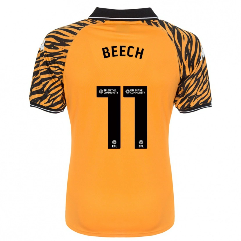 Danxen Kinder Rebecca Beech #11 Orange Schwarz Heimtrikot Trikot 2025/26 T-Shirt Österreich
