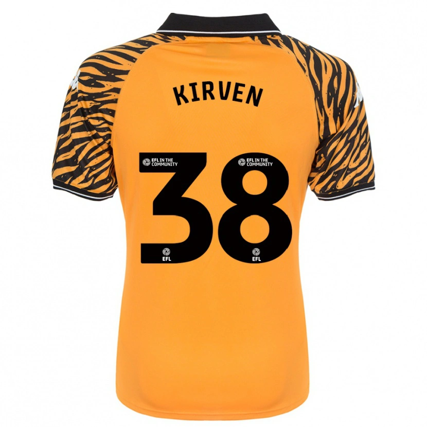Danxen Kinder Tess Kirven #38 Orange Schwarz Heimtrikot Trikot 2025/26 T-Shirt Österreich