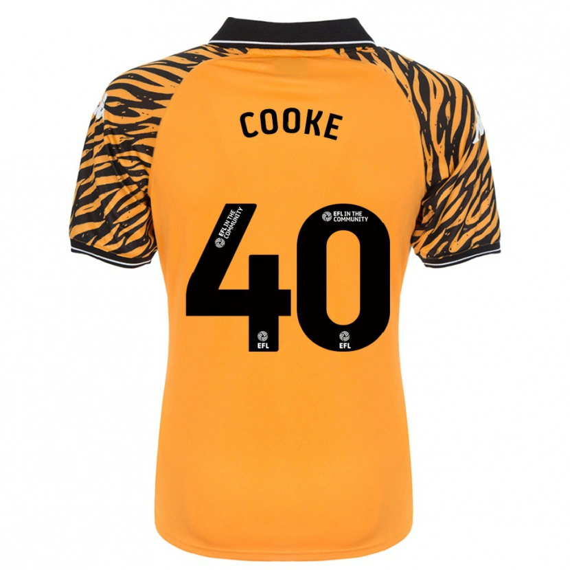Danxen Kinder Megan Cooke #40 Orange Schwarz Heimtrikot Trikot 2025/26 T-Shirt Österreich
