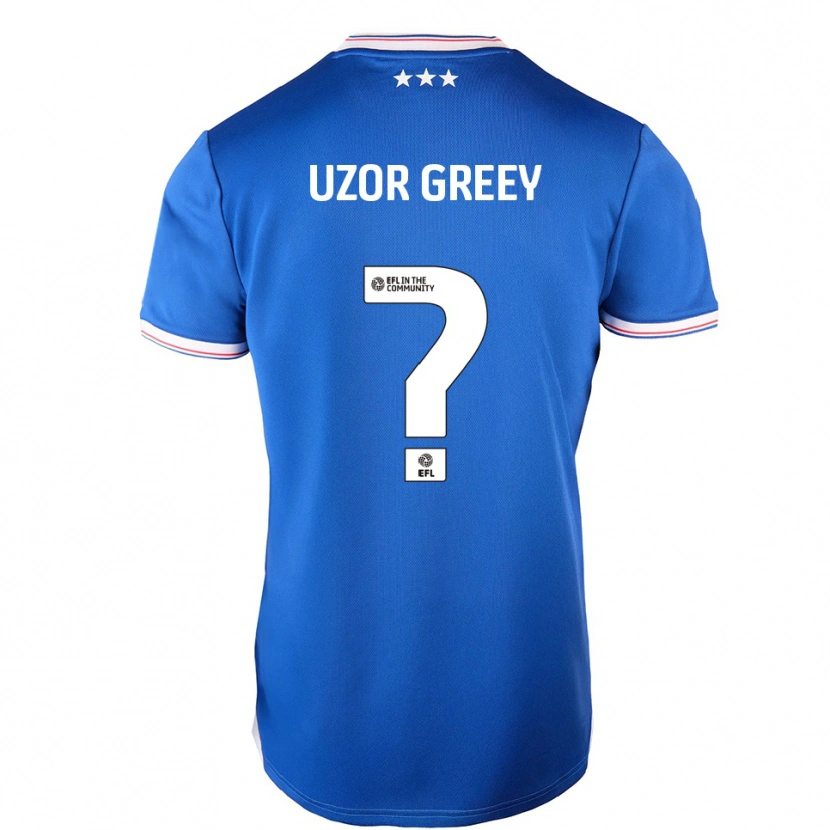 Danxen Kinder Chuks Uzor-Greey #0 Blau Weiß Heimtrikot Trikot 2025/26 T-Shirt Österreich