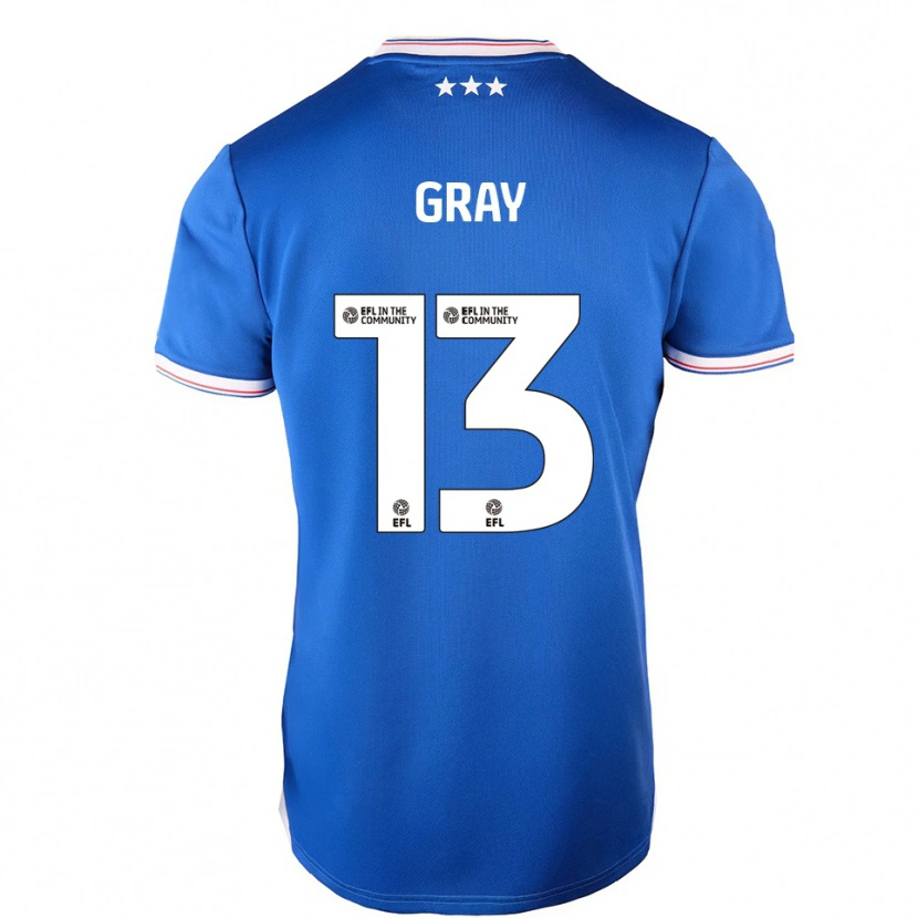 Danxen Kinder Henry Gray #13 Blau Weiß Heimtrikot Trikot 2025/26 T-Shirt Österreich