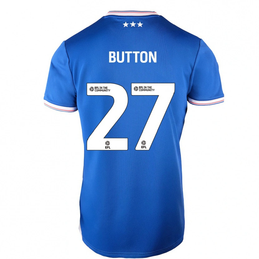 Danxen Kinder David Button #27 Blau Weiß Heimtrikot Trikot 2025/26 T-Shirt Österreich