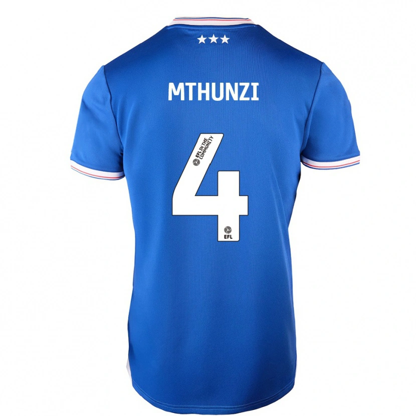 Danxen Kinder Corbin Mthunzi #4 Blau Weiß Heimtrikot Trikot 2025/26 T-Shirt Österreich