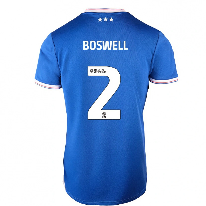 Danxen Kinder Maria Boswell #2 Blau Weiß Heimtrikot Trikot 2025/26 T-Shirt Österreich