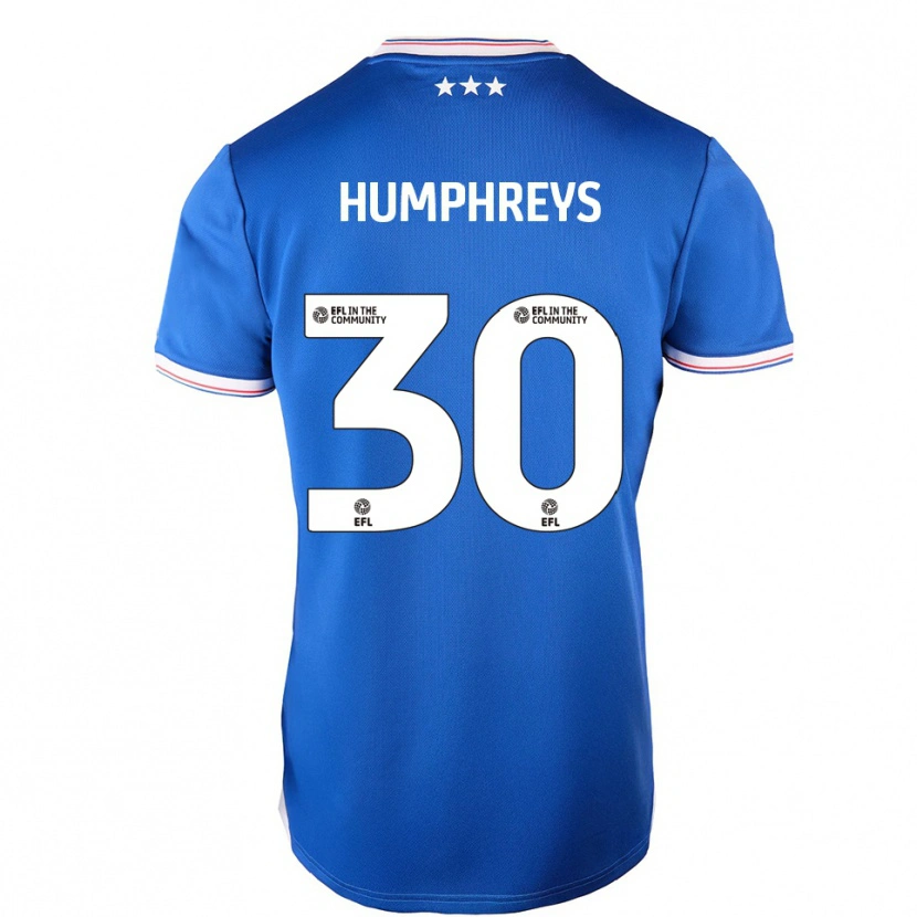 Danxen Kinder Cameron Humphreys #30 Blau Weiß Heimtrikot Trikot 2025/26 T-Shirt Österreich