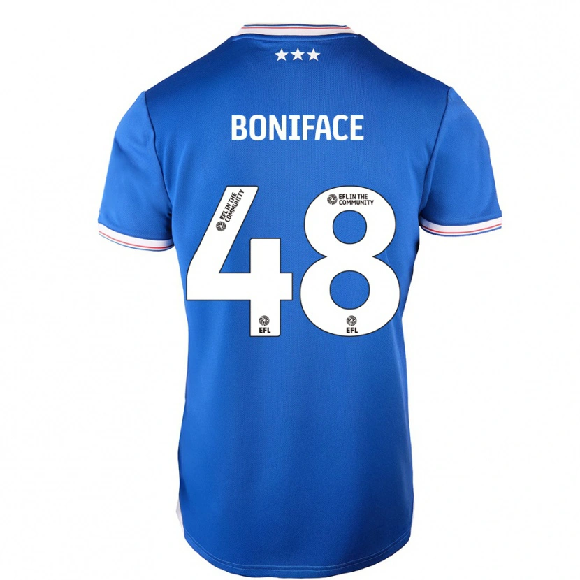 Danxen Kinder Somto Boniface #48 Blau Weiß Heimtrikot Trikot 2025/26 T-Shirt Österreich