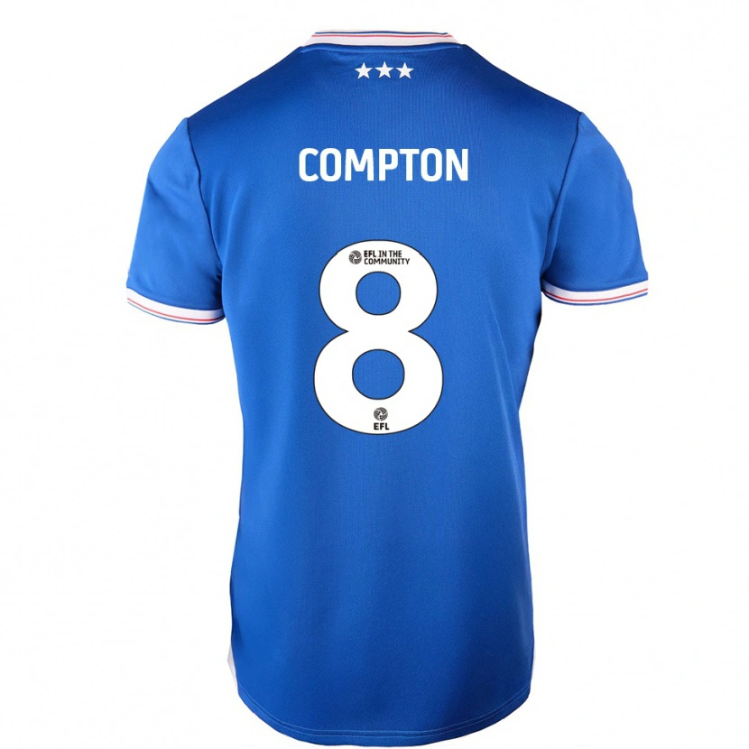 Danxen Kinder Charlie Compton #8 Blau Weiß Heimtrikot Trikot 2025/26 T-Shirt Österreich