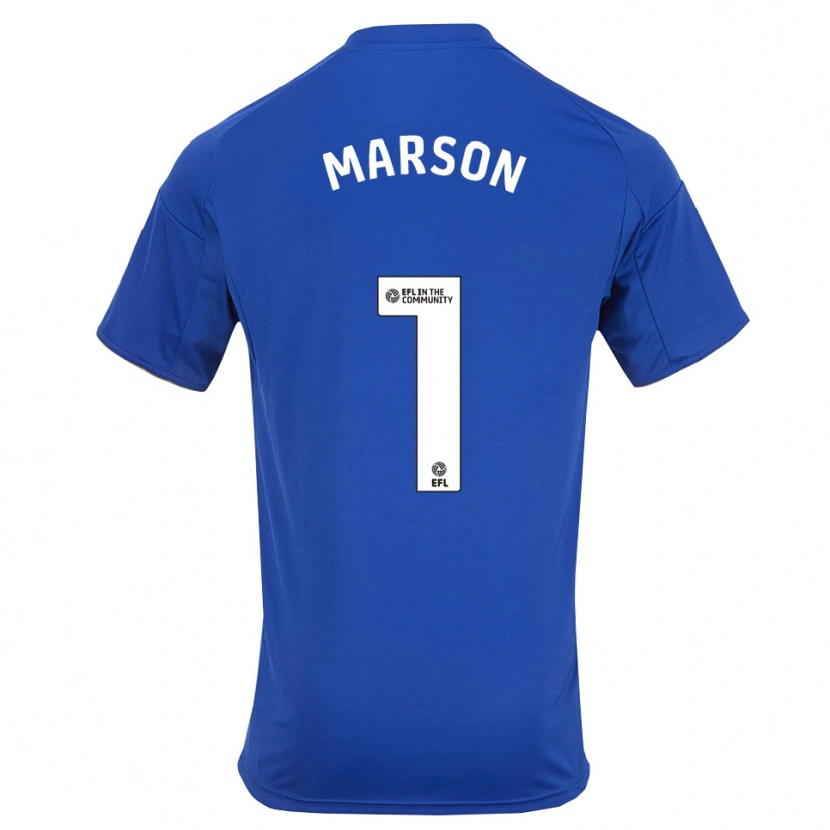 Danxen Kinder Freddie Marson #1 Blau Gold Heimtrikot Trikot 2025/26 T-Shirt Österreich