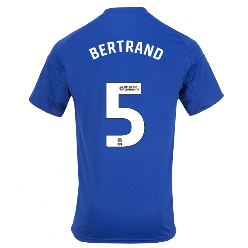 Danxen Kinder Ryan Bertrand #5 Blau Gold Heimtrikot Trikot 2025/26 T-Shirt Österreich