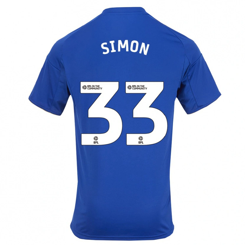 Danxen Kinder Erin Simon #33 Blau Gold Heimtrikot Trikot 2025/26 T-Shirt Österreich