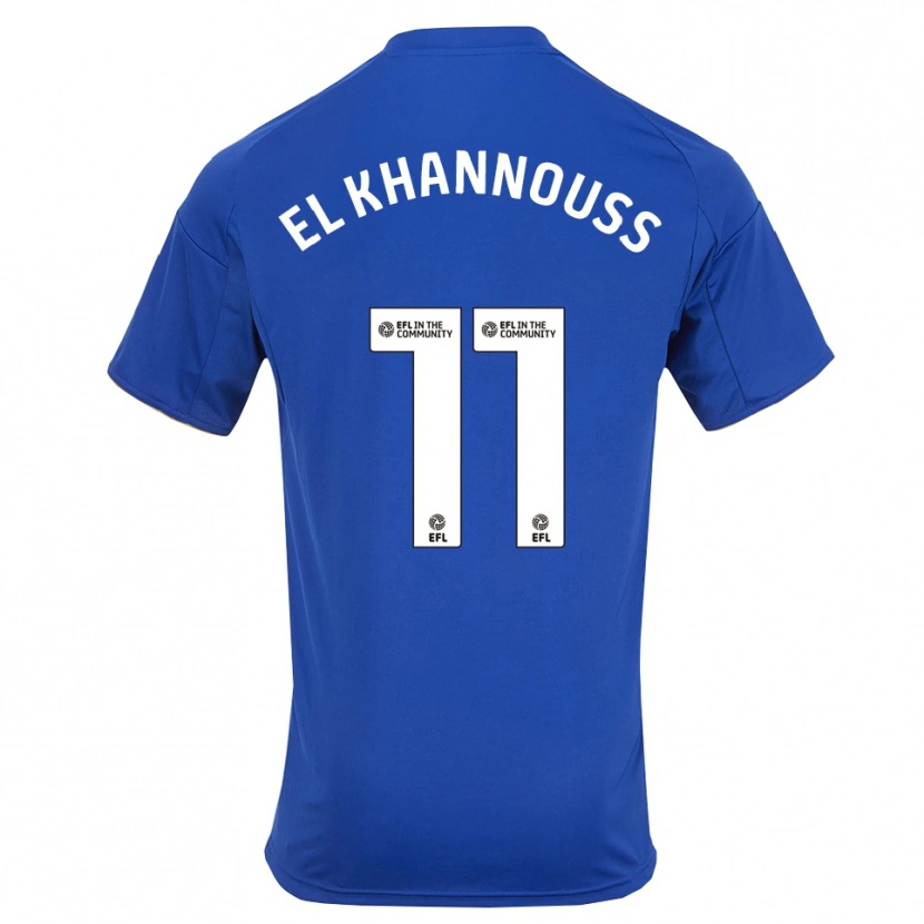 Danxen Kinder Bilal El Khannouss #11 Blau Gold Heimtrikot Trikot 2025/26 T-Shirt Österreich