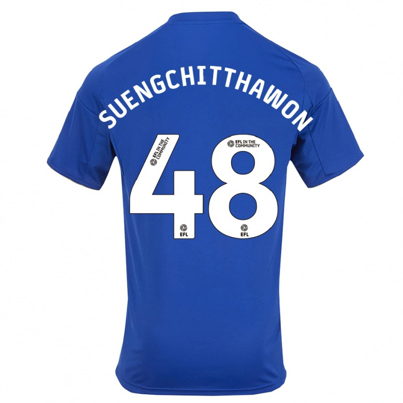 Danxen Kinder Thanawat Suengchitthawon #48 Blau Gold Heimtrikot Trikot 2025/26 T-Shirt Österreich
