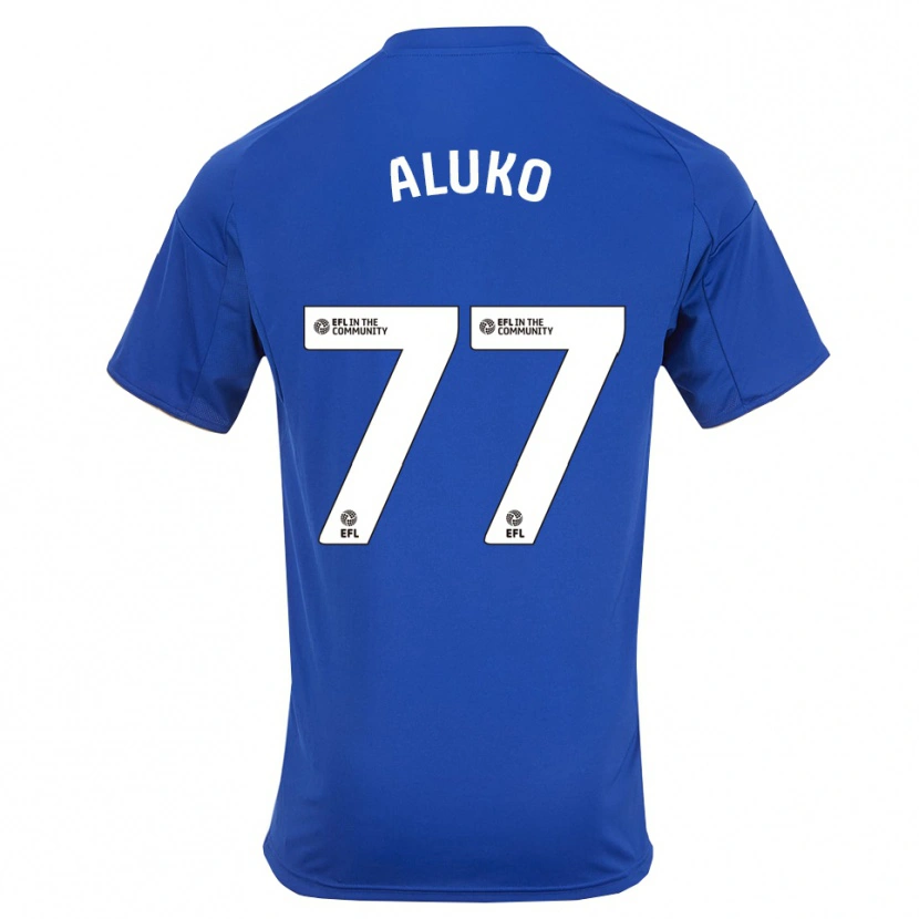 Danxen Kinder Olabade Aluko #77 Blau Gold Heimtrikot Trikot 2025/26 T-Shirt Österreich