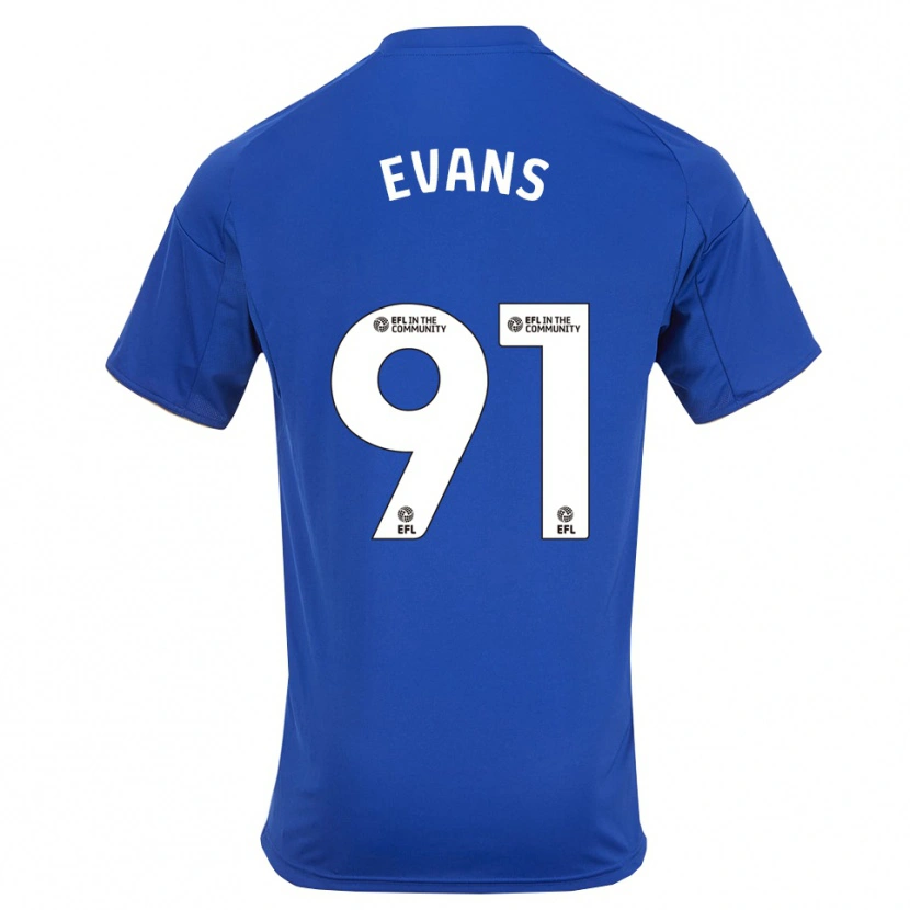 Danxen Kinder Jake Evans #91 Blau Gold Heimtrikot Trikot 2025/26 T-Shirt Österreich