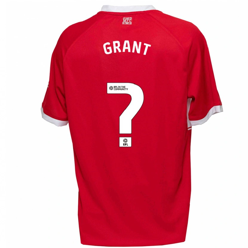 Danxen Kinder George Grant #0 Rot Weiß Heimtrikot Trikot 2025/26 T-Shirt Österreich