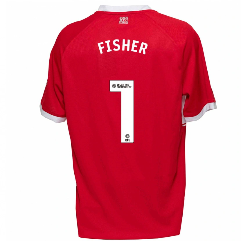 Danxen Kinder Nathan Fisher #1 Rot Weiß Heimtrikot Trikot 2025/26 T-Shirt Österreich
